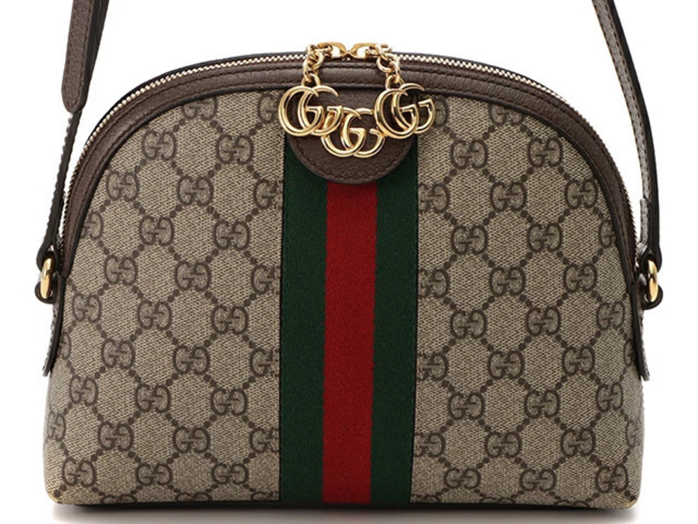 Gucci Ophidia GG Supreme Shoulder Bag Beige Cream